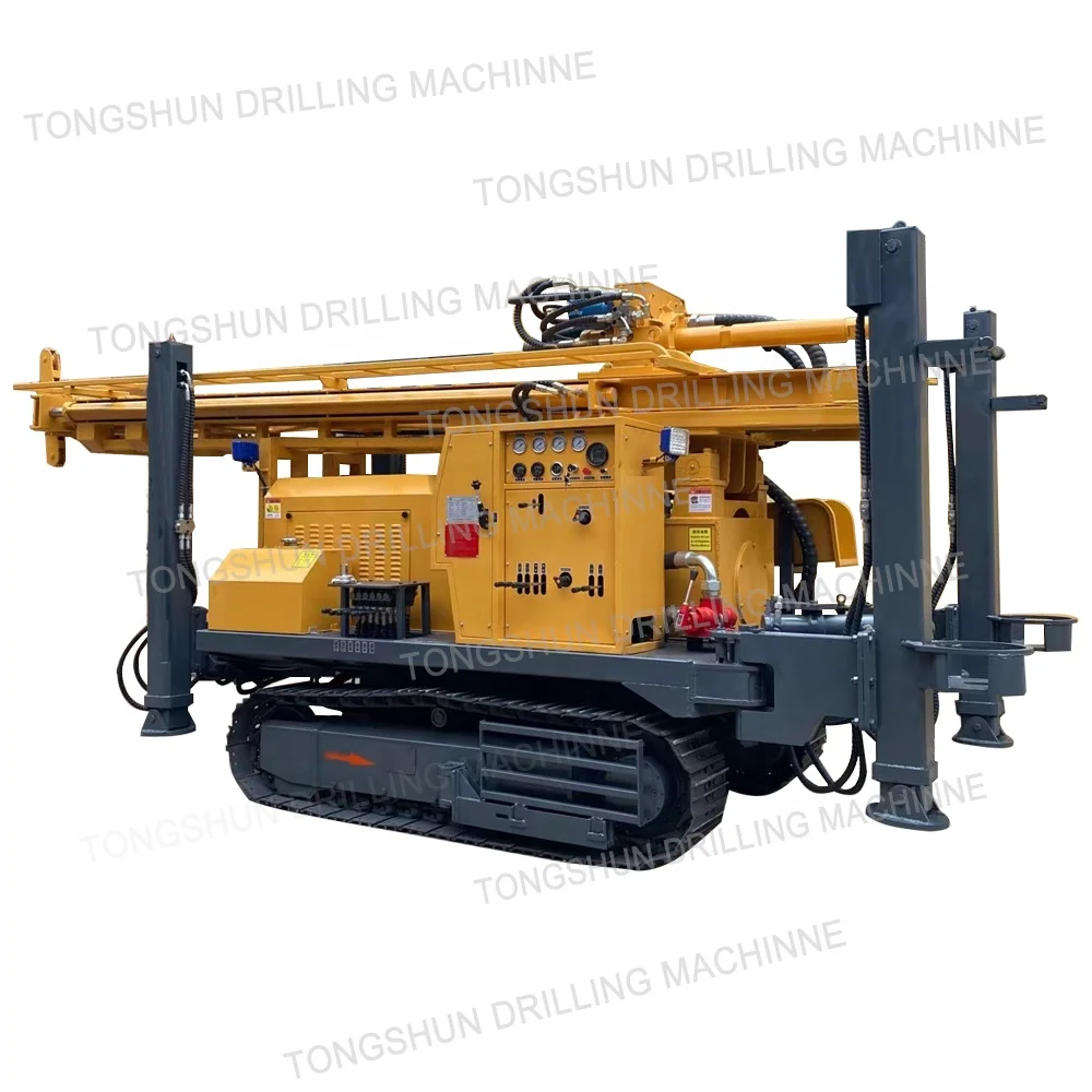Machine for 200m Drilling Water Well Drilling Rig Drill Pipe with Twin Cylinder  Air Cooled Engine