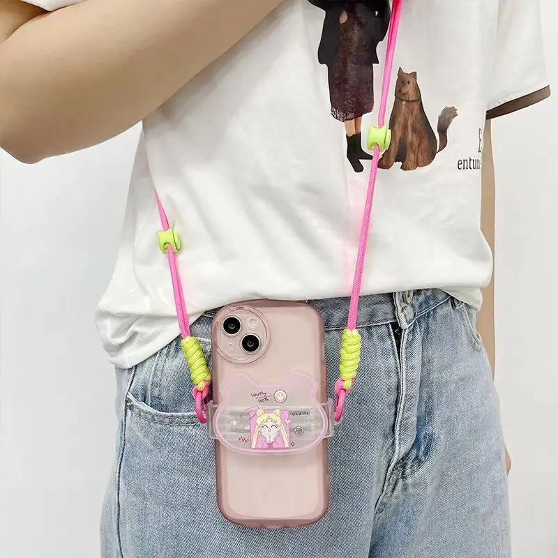 Handmade Braided Woven Para cord Strap For Mobile Phone Water Bottle Camera Adjustable Neck Shoulder Strap
