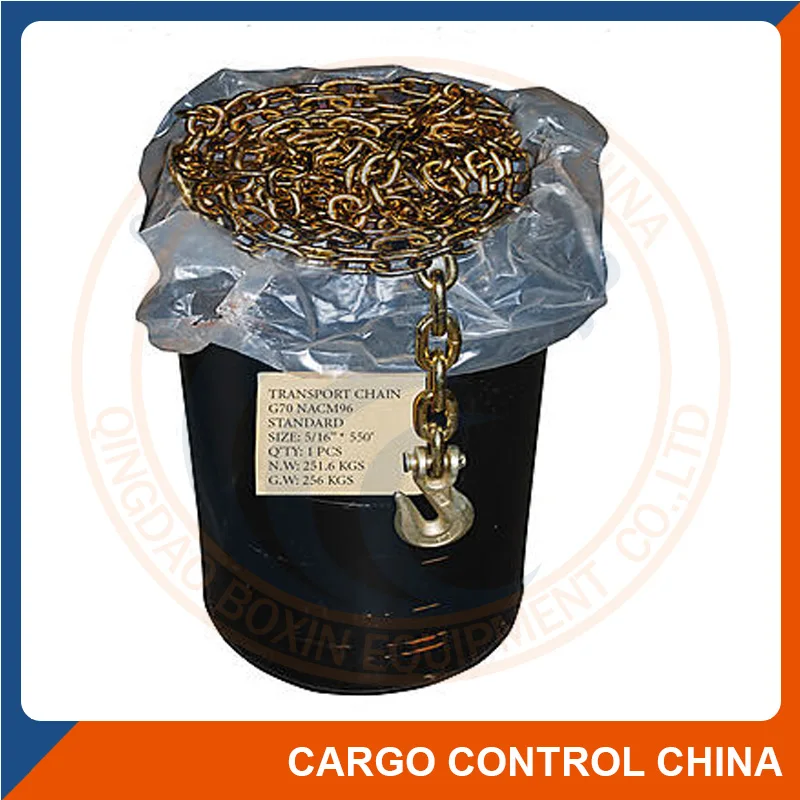 G70 Cargo Tie Down Transport Anchor Lashing Chain with Grab Hook 8600mm