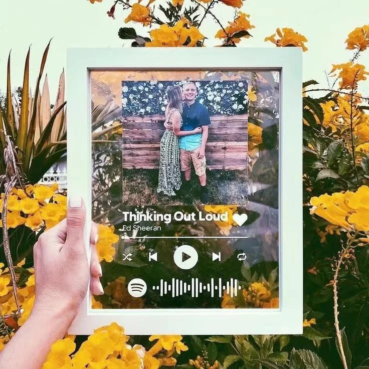 Boxin Customized Acrylic desktop poster Movie Plaque  Gift Glass Art Acrylic Song spotify Plaque with  Album and your own Photo