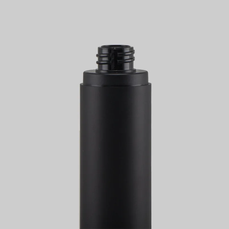 Factory wholesale custom 15ml 30ml 50ml plastic PP empty matte black airless spray bottle with lid
