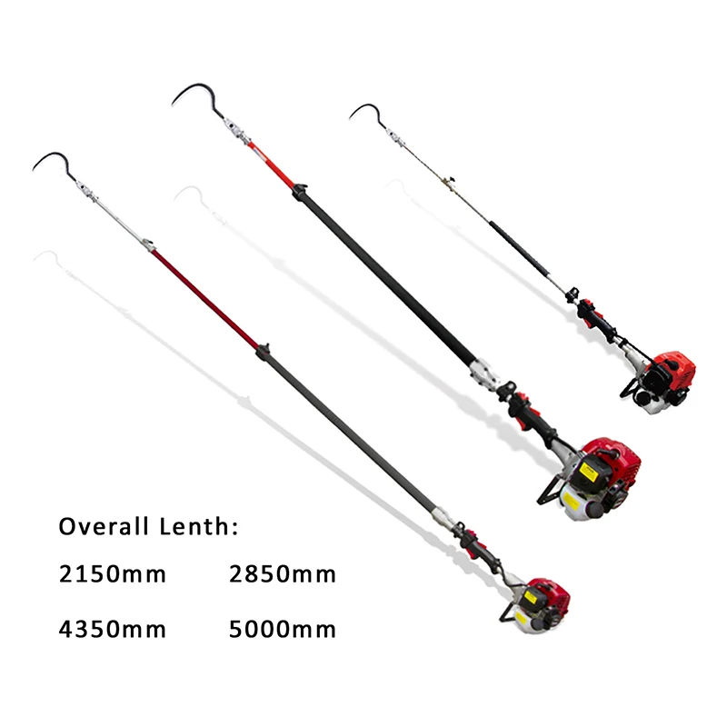 Petrol Power 2 Stroke Telescopic Long Reach Arch Pruner Sickle Palm Tree Cutter With Spare Parts Cordless Pole Chain Saw