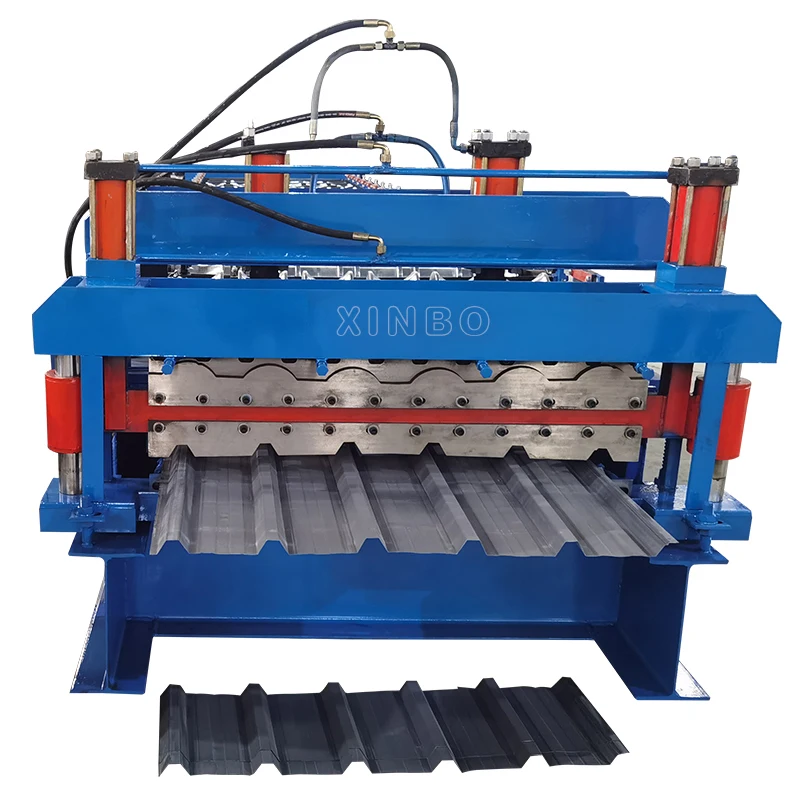 Double Layer Roof Sheet Making Machinery Price High Quality IBR And Glazed Tile Roll Forming Machine Factory Direct Sale