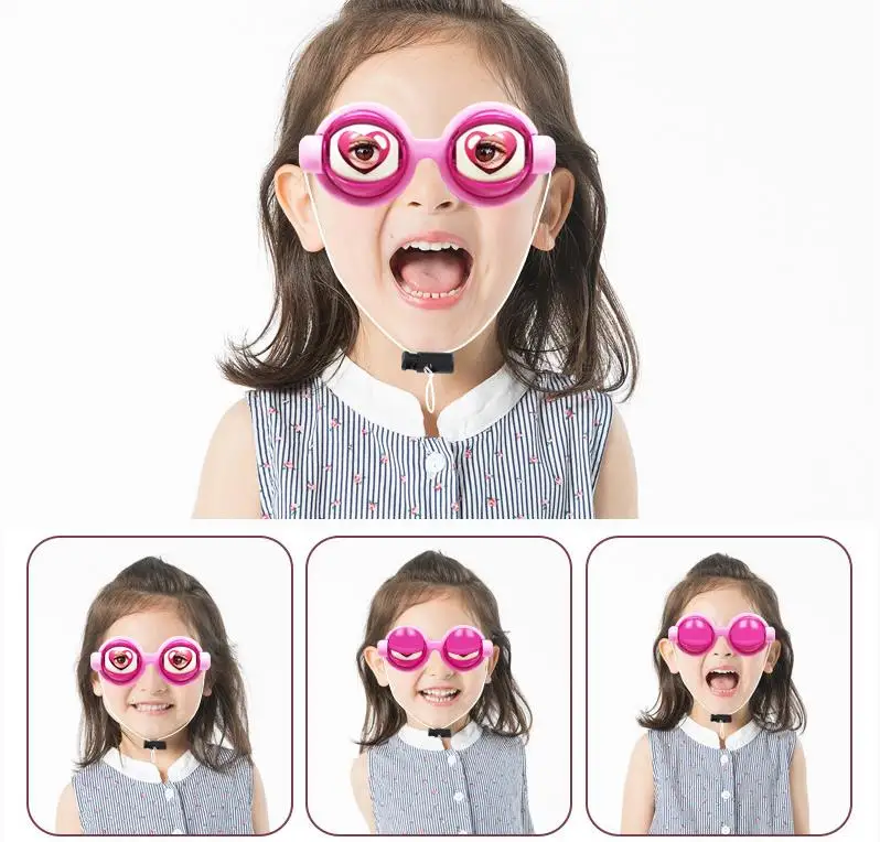 Spoof toys Cartoon Funny gag Toy Halloween Decoration Creative Glasses Crazy Glasses