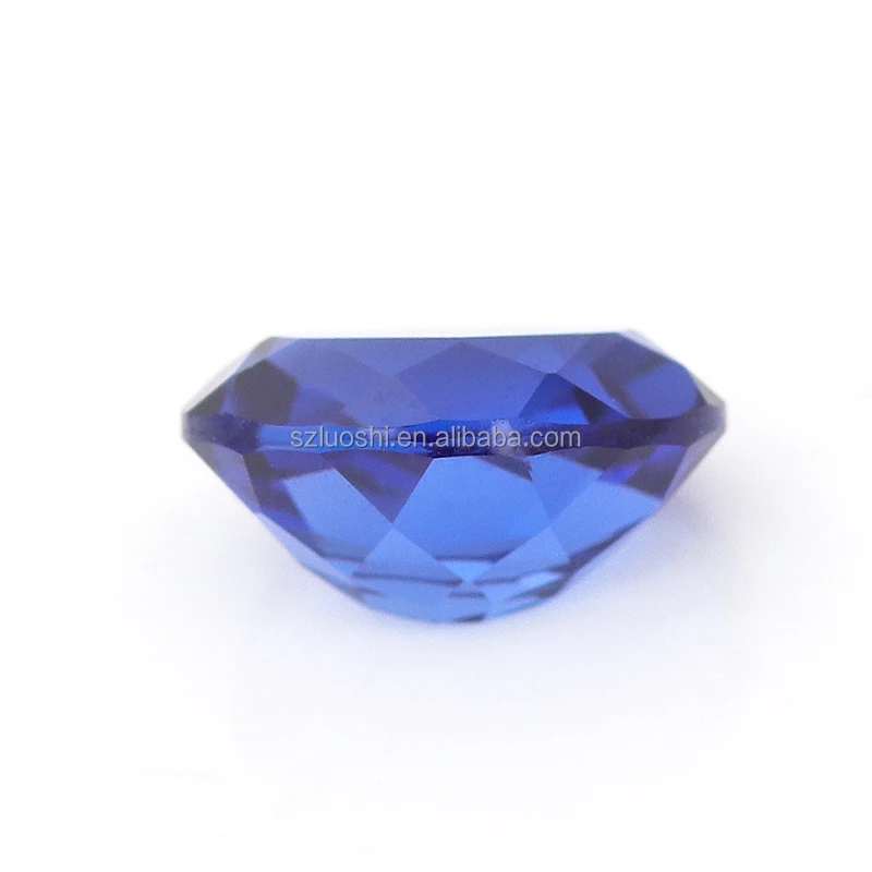 Laboratory Make Transparent Vivid Blue Oval Cut Lab Grown Sapphire Luxury Custom for Jewelry Making Stone Price Per Carat