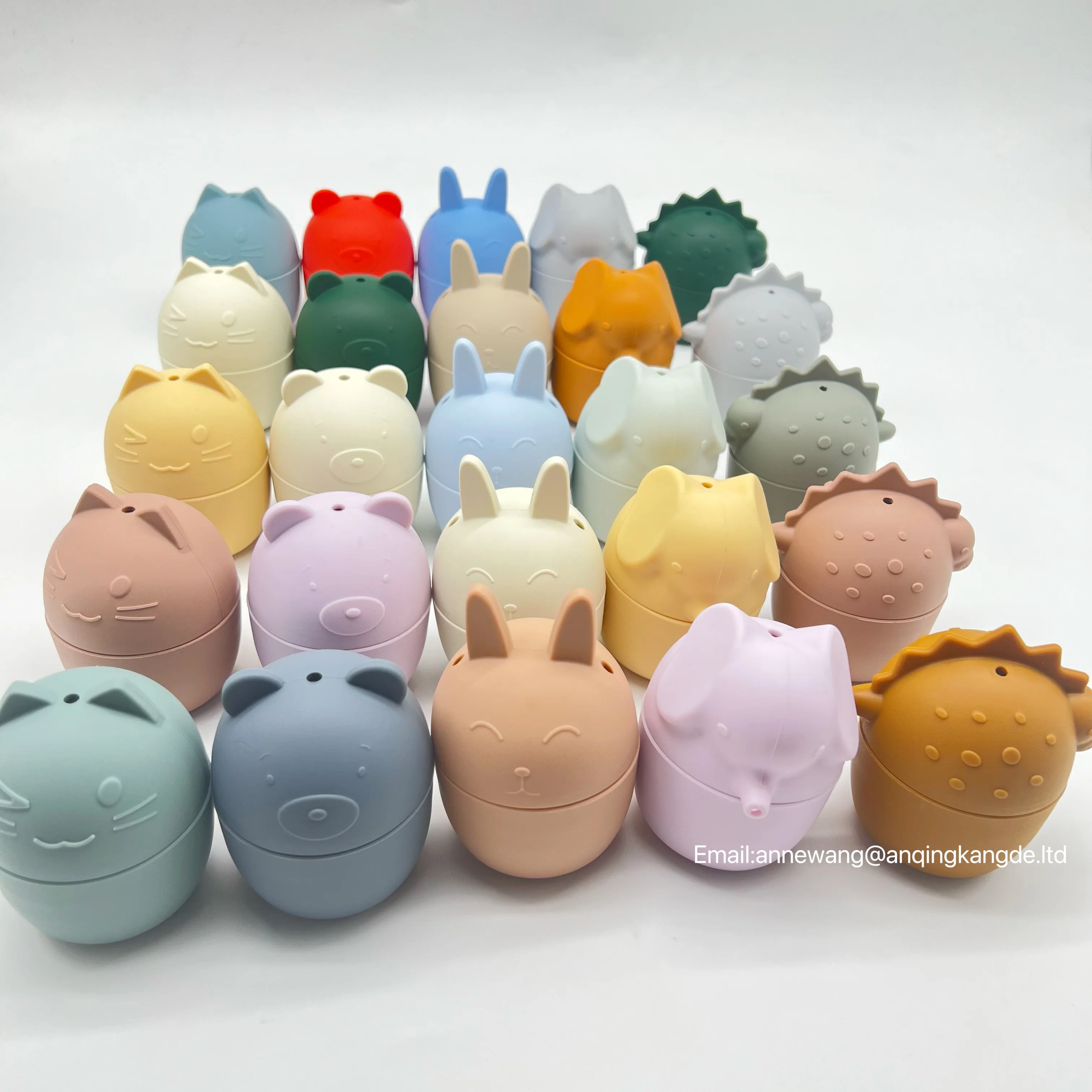 Набор силиконовых детских игрушек для ванны Kangde с логотипом на заказ, распылитель воды для младенцев, детская игрушка для купания в воде
