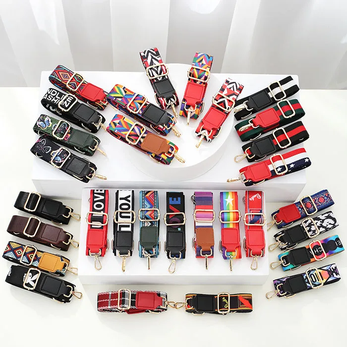 Новинка 2021 года, модный широкий плечевой ремень с принтом для сумки и камеры