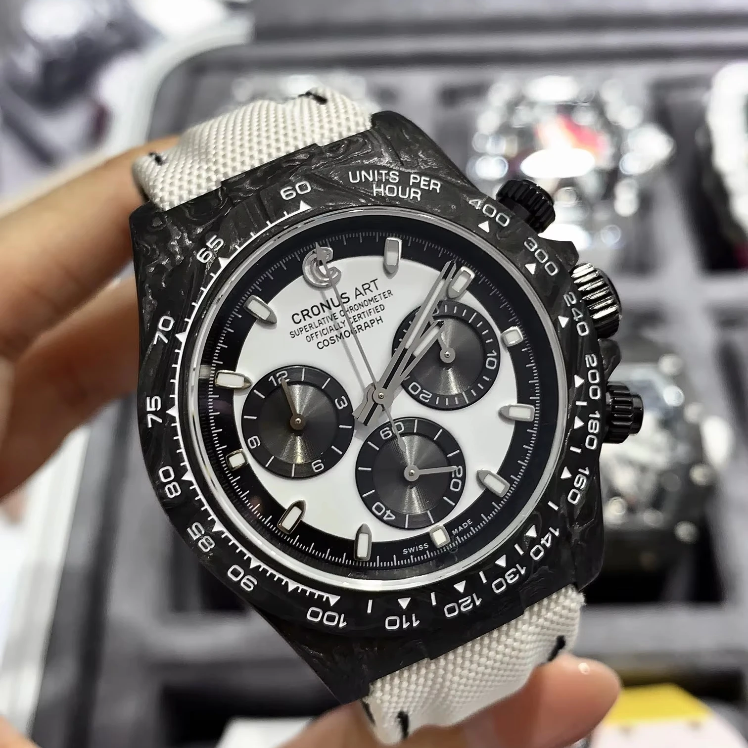 Hot-selling black 40mm carbon fiber Round case Precision orologio meccanico tourbillon watch