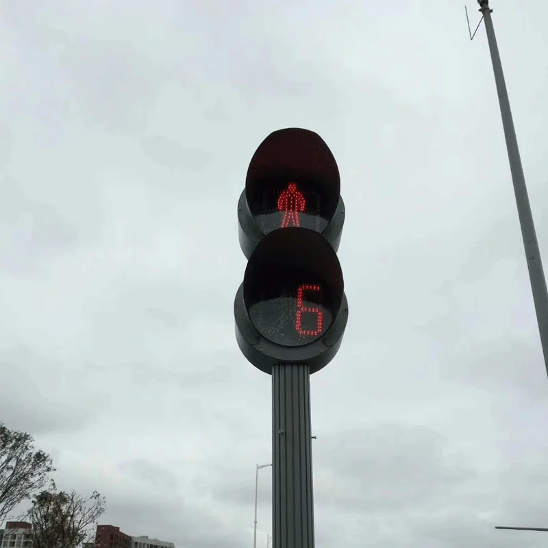 Screen Street Round Red and Green Changing Device Portable Solar  Railway  Xsle 120mm  for Kids Traffic signal Lights Led