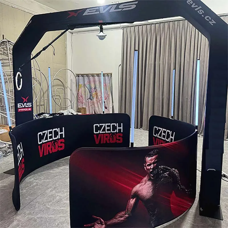 Free Custom Logo Overhead 360 Photo Booth Orb Selfie Video Free Accessories Sky Top Spinner 2022 Video Camera Portable