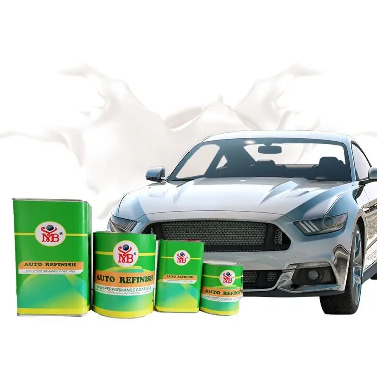 High coverage pearl color 1k base coat Yellow Pearl car paint