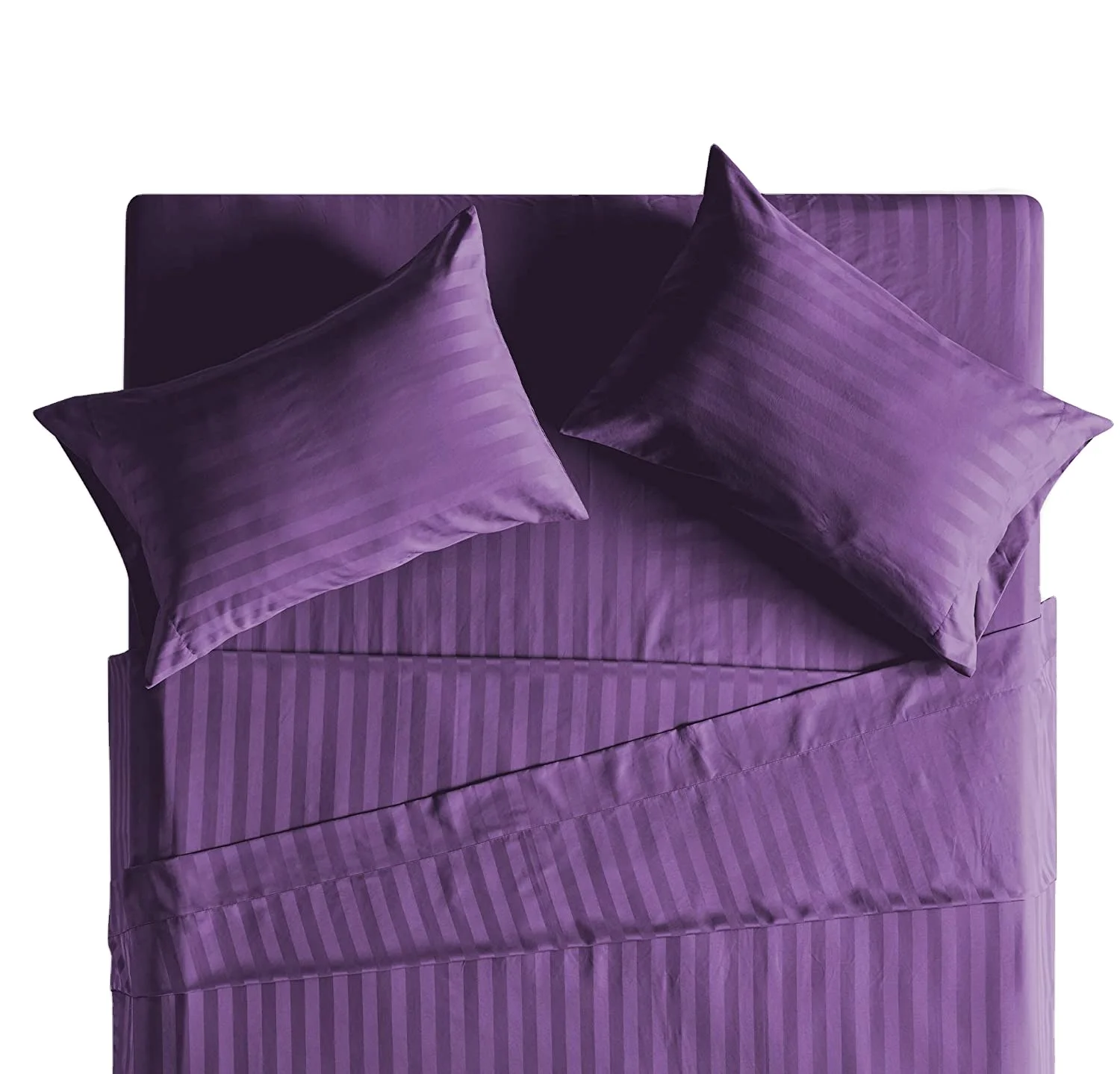 super silky soft high-quality yarns luxury 4PC Hotel Bedding Sheet Set