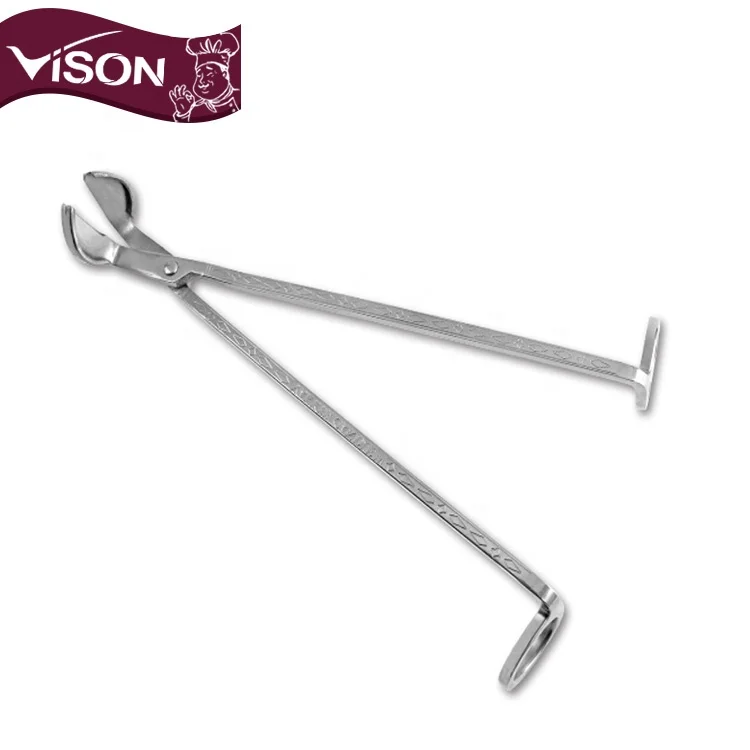 Vison Роскошные Sharp производитель подсвечник из нержавеющей стали ножницы 90 градусов фитиль триммер