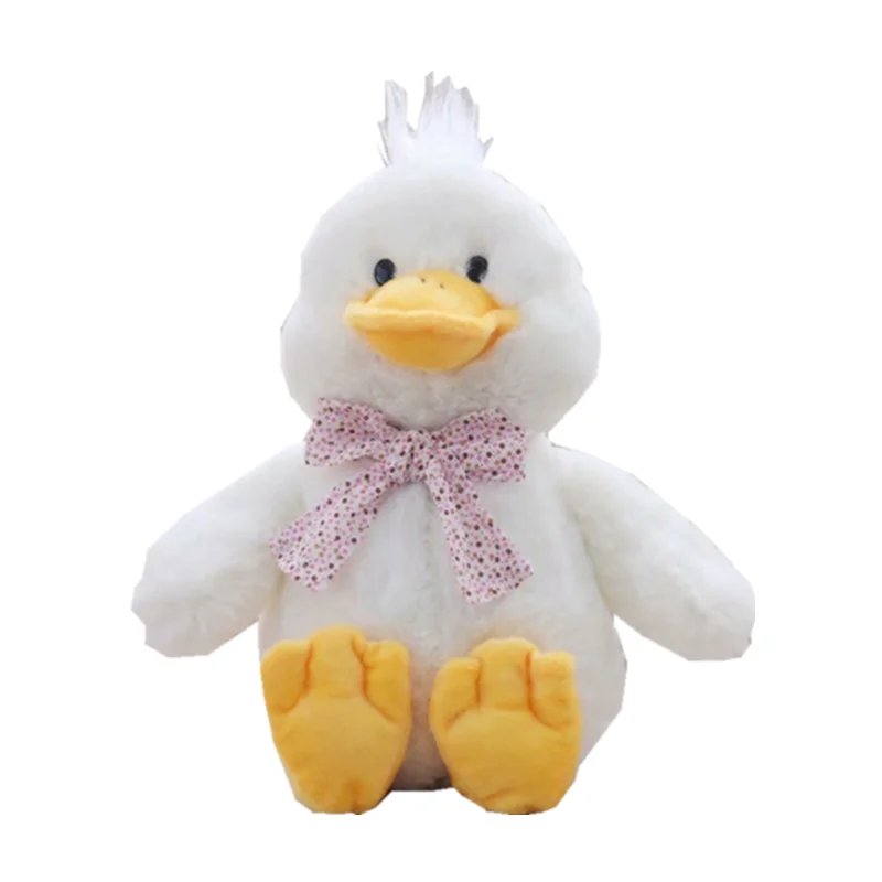 2024 Super cute 25cm tie duck plush doll stuffed animals children girl birthday gifts