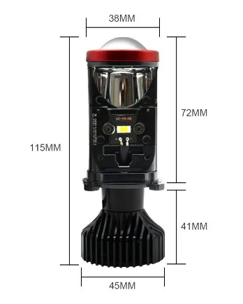 Оптовая продажа с фабрики 80w 6000k белый 8000LM светодиодные фары H4 для объектив проектора Y8 Y9