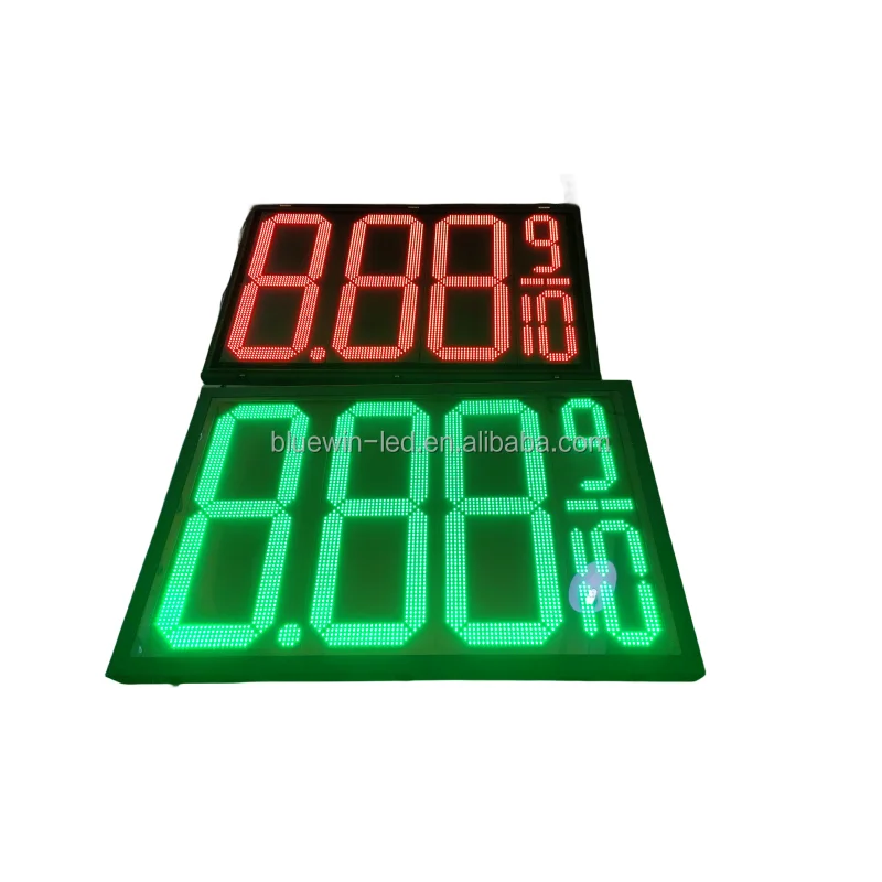 Outdoor advertising display in gas station gas price changer board gas station price boards