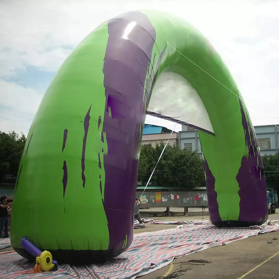 Custom inflatable race arch for advertising