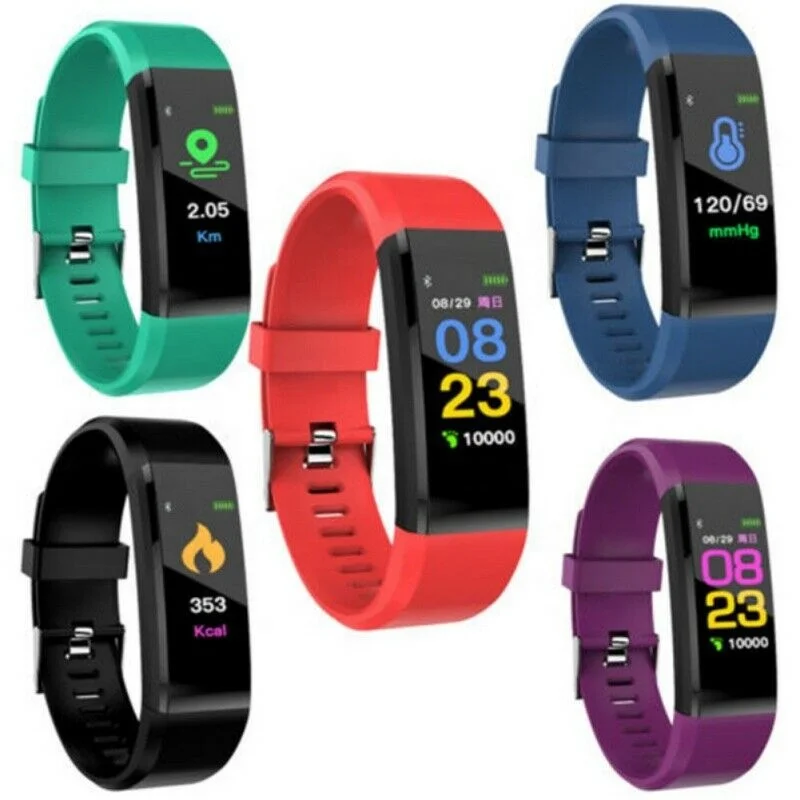 Health Bracelet Heart Rate Blood Pressure Smart Band Fitness Tracker Smartband Wristband (62119406774)