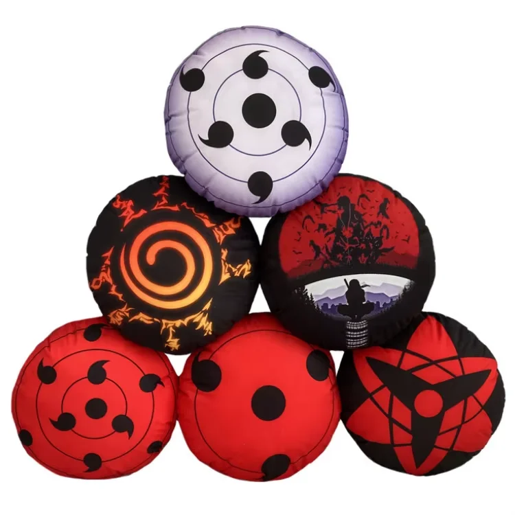 Wholesale Famous Popular Japanese Anime Cartoon Round Eyes Narutos Plush Cushion Pillows