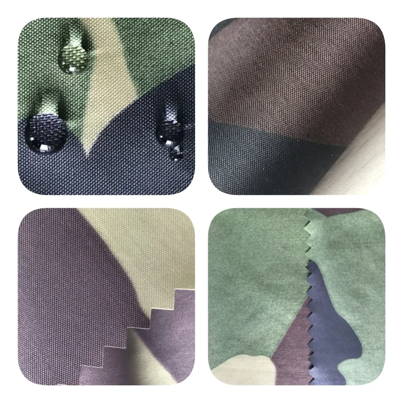 NT3/PU6RO 210T 100% Nylon taffeta PU coating Printed Outdoor waterproof fabric for raincoat fabric