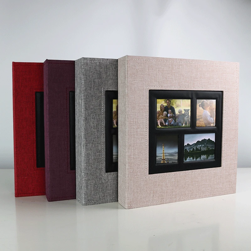 Latest design instax photo album 4x6 500 photos collect linen photo album cover