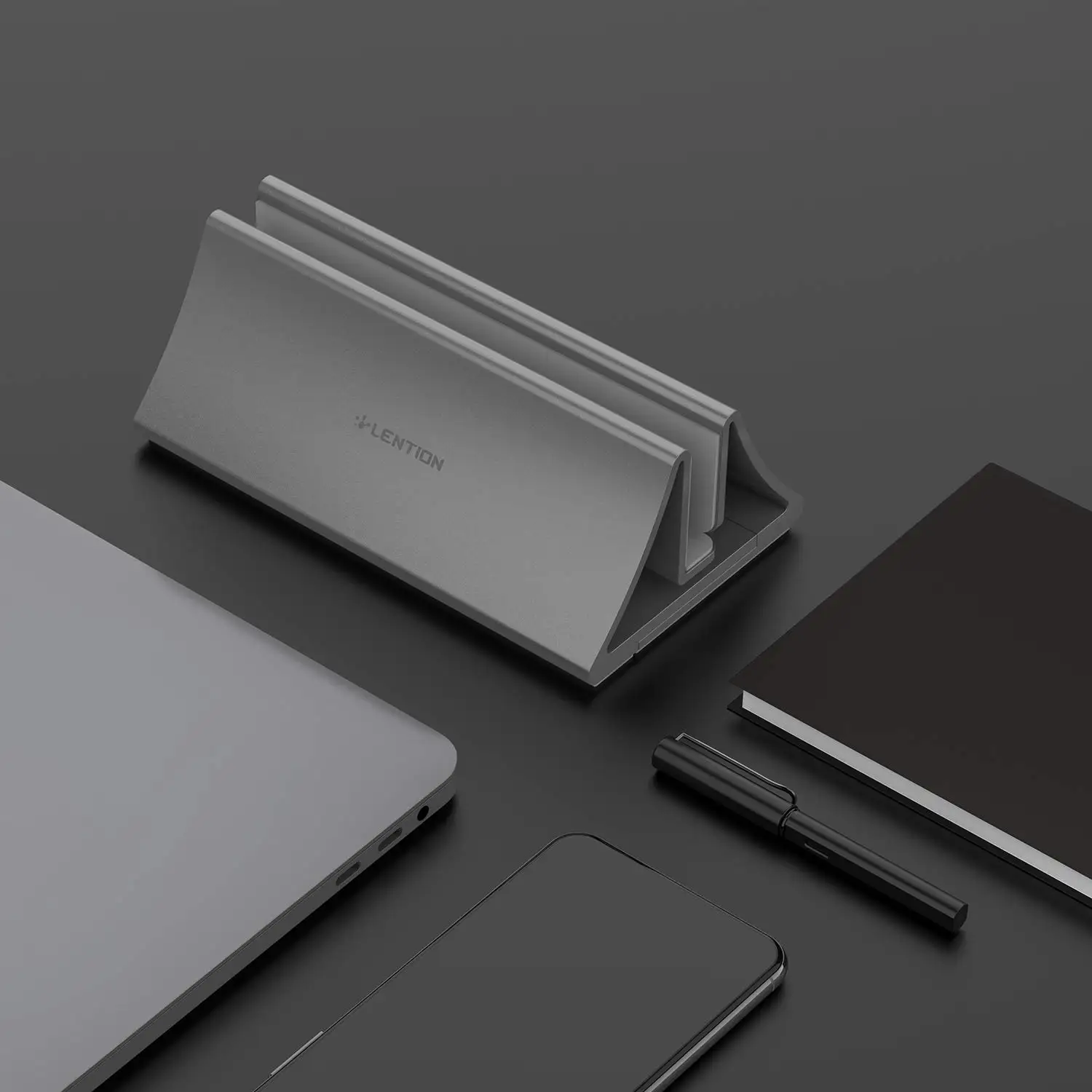 Алюминиевый Портативный Регулируемый Многофункциональный настольный подставка для ноутбука с USB-вентилятором охлаждения