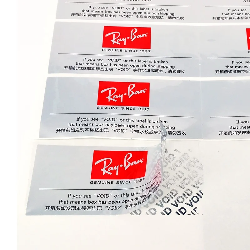  Custom printing self adhesive waterproof uv label void tamper evident warrning stickers sticker