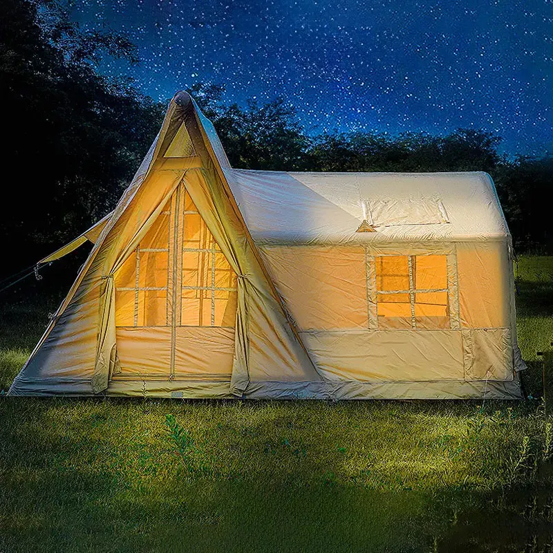 Factory Direct Multi-Surface Ventilation Two Bedroom Structure No-Setup Villa Tent