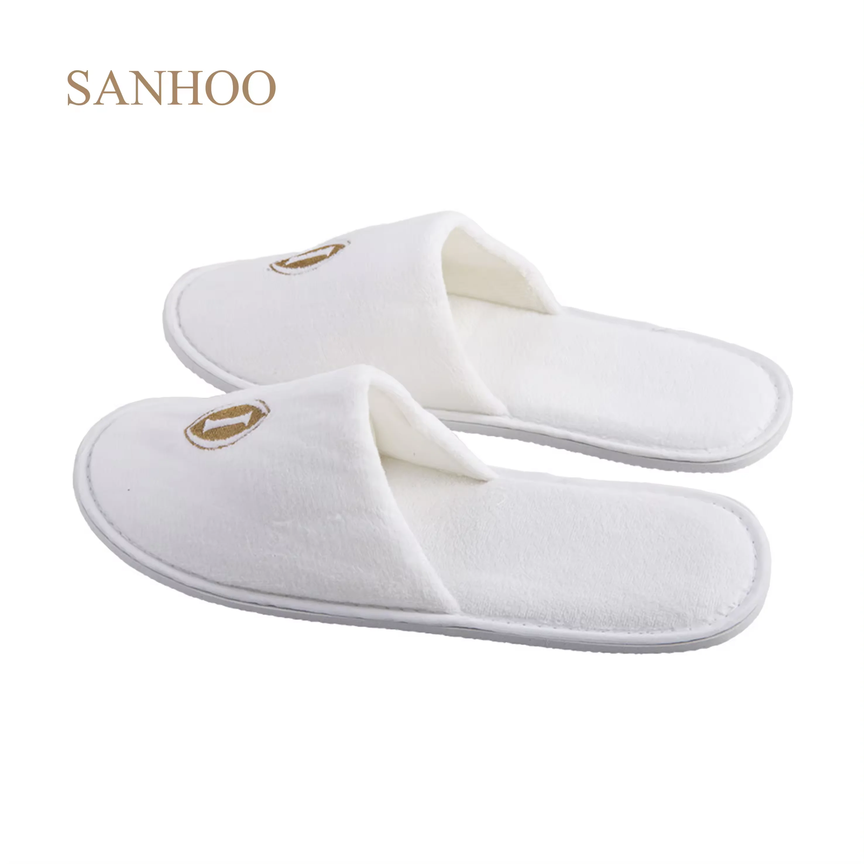 SANHOO Panic Buying Hotel Slippers Embroidery Logo EVA Sole Slippers Comfortable Personalized Explosive New Product Slippers