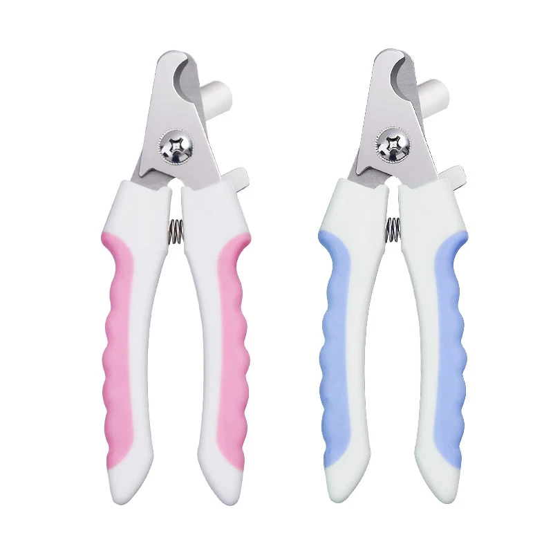 Hot Sale Pet Nail Clippers Cleaning Set Splash Proof Baffle Design Manicure Pliers With File