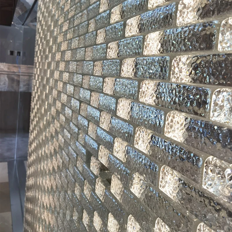 JYG 50*100*200mm Factory Sourcing Solid Building Glass Block Fire Resistant Glass Crystal Bricks For Home Decoration