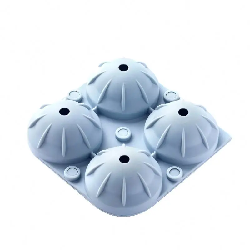 Самые лучшие продавая продукты 2021 в США Amazon 4-круглый шар хоккей на льду решетки виски пресс-форм круглый Хоккей синий большой шар льда