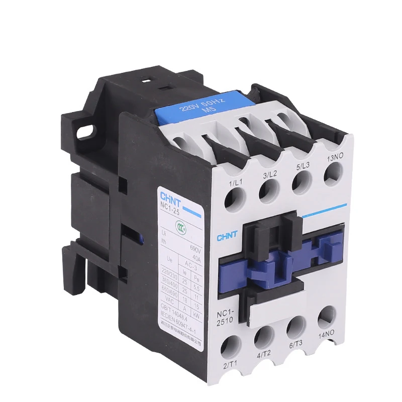 CHINT Contactor Magnetic Contactor NC1 1810 2508 CHINT Circuit Rating Origin Type Pole Main Place Model Voltage Current Phase