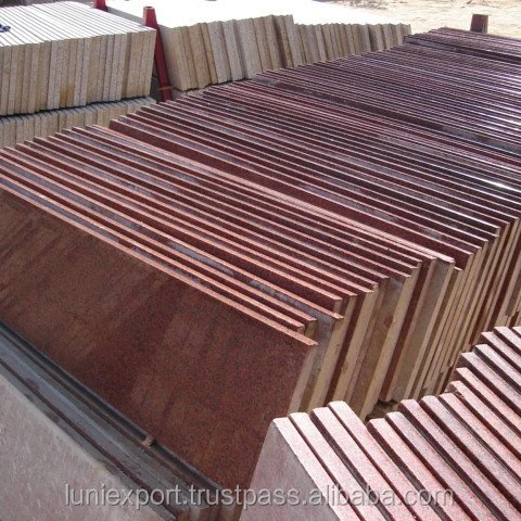 Imperial Red Big Flower Granite For Kitchen Tops Bathroom And Kitchen Countertops Red Granite Widely Used In Kitchen Countertops