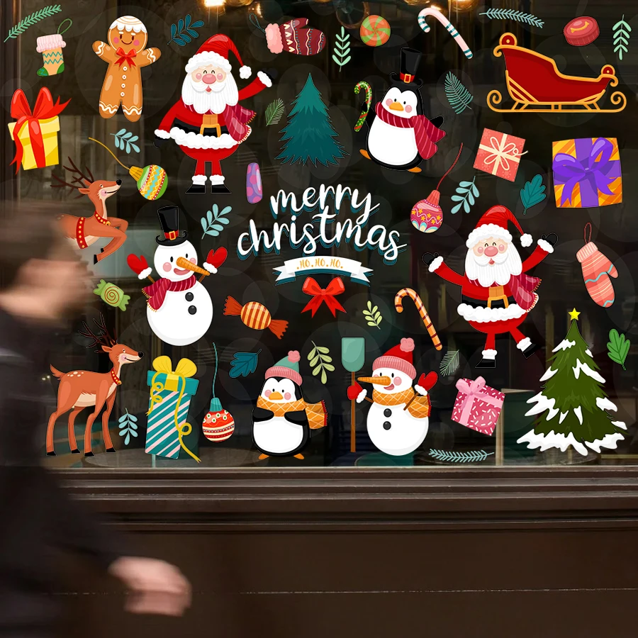 Наклейка-наклейка на окно с блестками