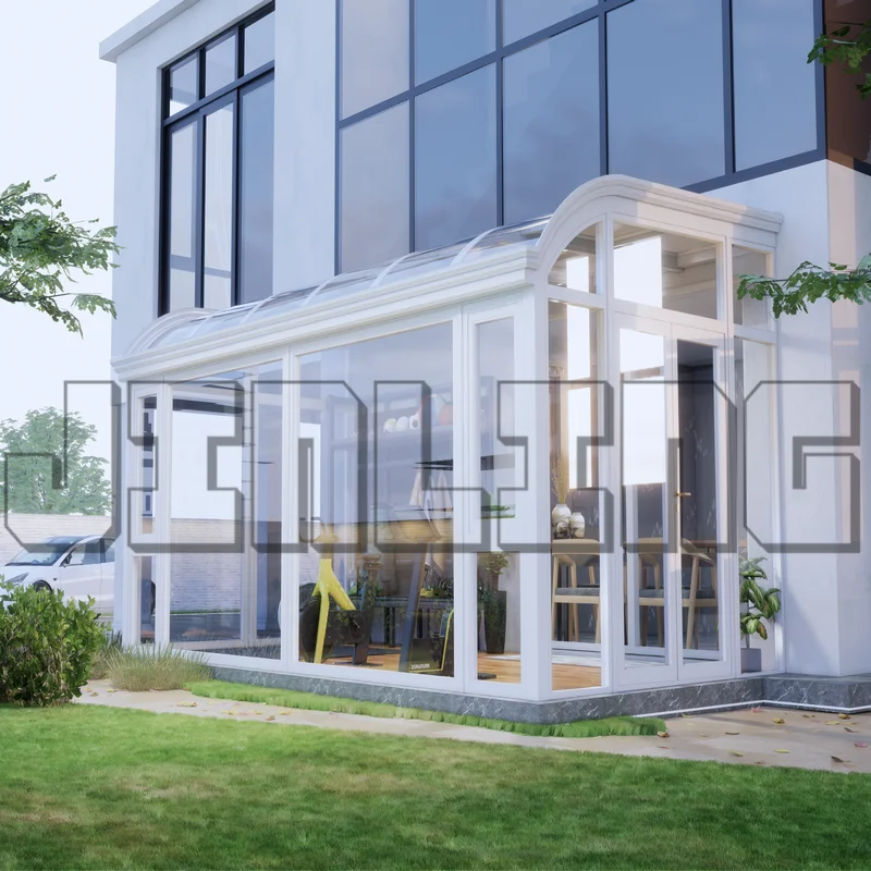 latest design insulated glass portable free standing sunroom