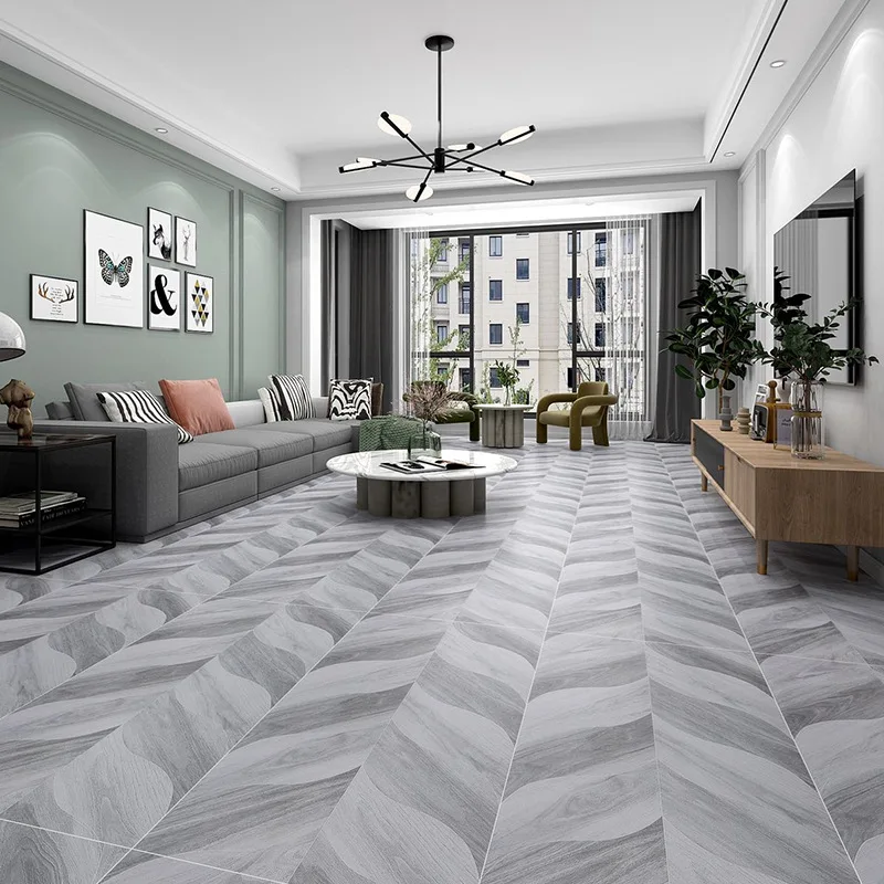 Modern 60*120cm Polished Wood Porcelain Tile Fresh Stoneware Wall and Floor Tiles for Bathroom and Living Room Interior Use