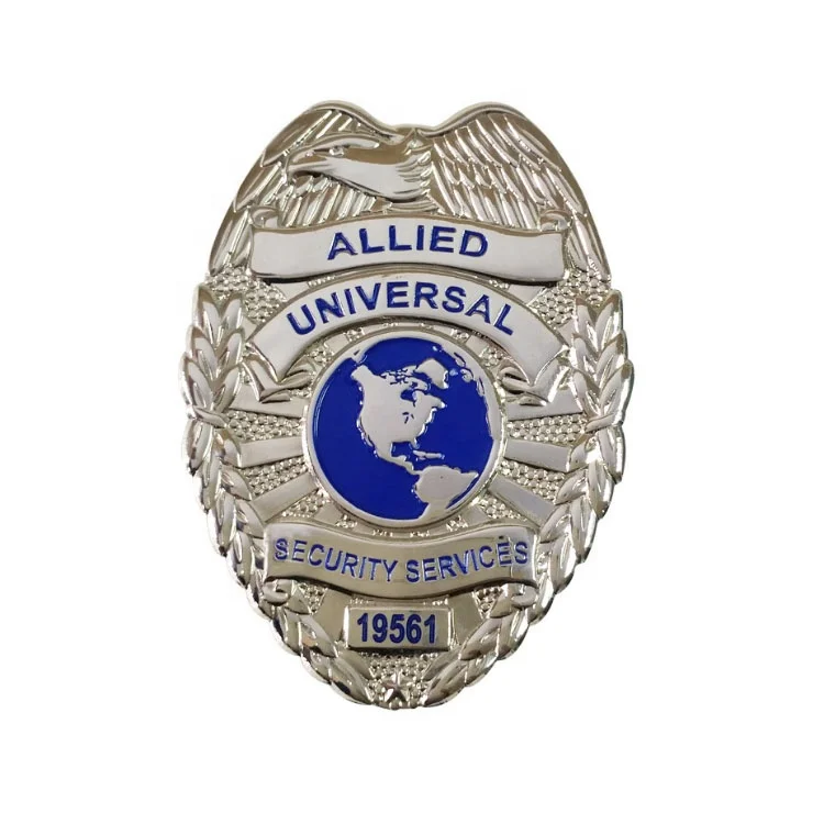 Flip Lapel Badge Souvenir Badge Guard Eagle Officer Safety Uniform Pin Badge US Agent Metal Personalised Custom 3D Engraved Logo