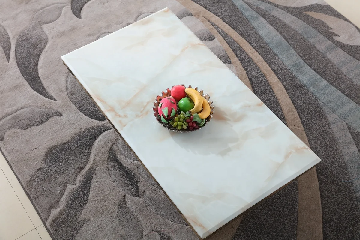 
Visionnaire Home Contemporary Luxury Marble Center Table Gold Stainless Steel Glass Coffee Table 