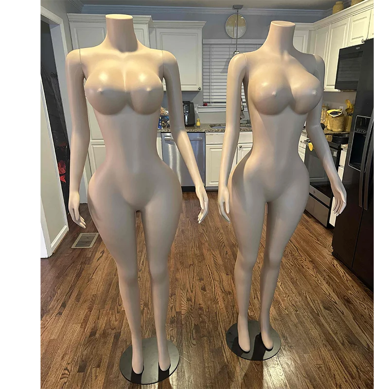 Пластиковый женский манекен для всего тела Модный большого размера пластиковый демонстрации одежды