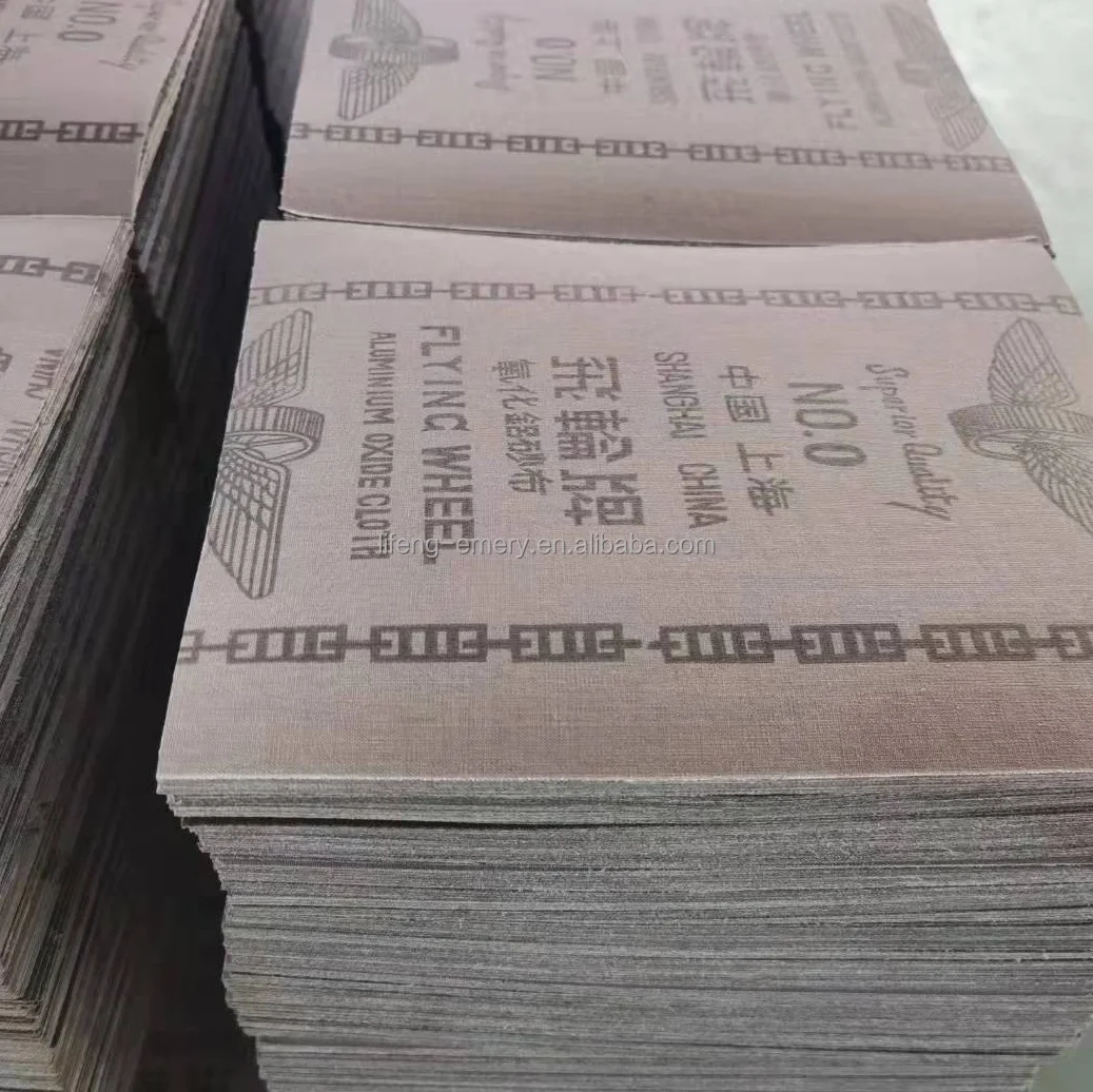 the original quality  Flying wheel brand aluminum oxide abrasive emery cloth sheet