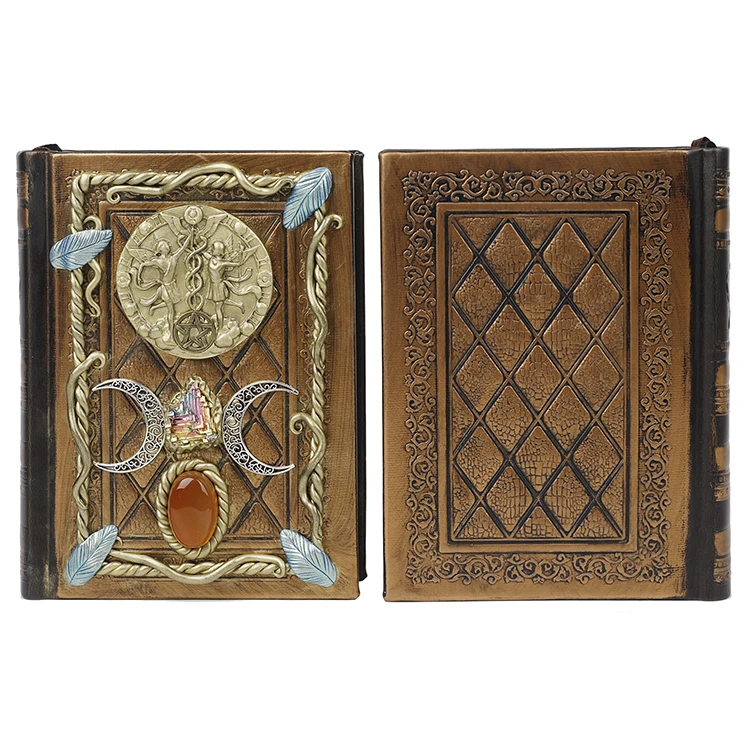 Natural Bismuth Ore PU Leather Cover Healing Paper Magic Drawing Notebook Reusable with 2 Bookmarks for Kids