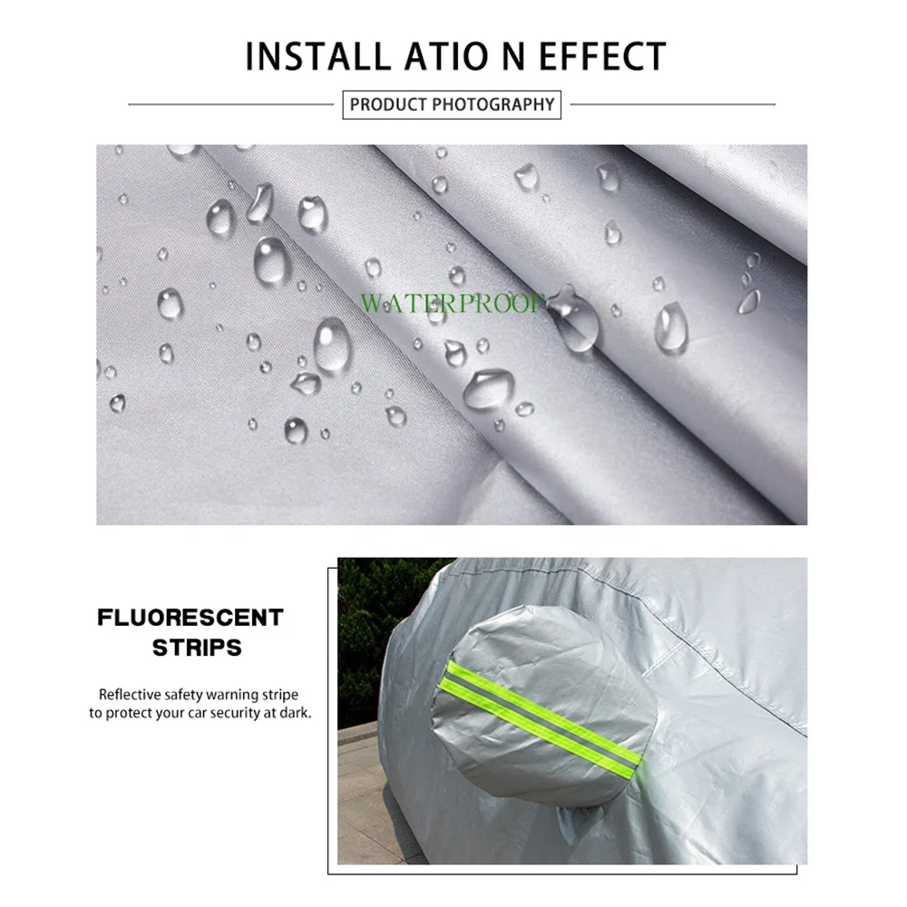 Universal car cover waterproof windproof snowproof outdoor all weather