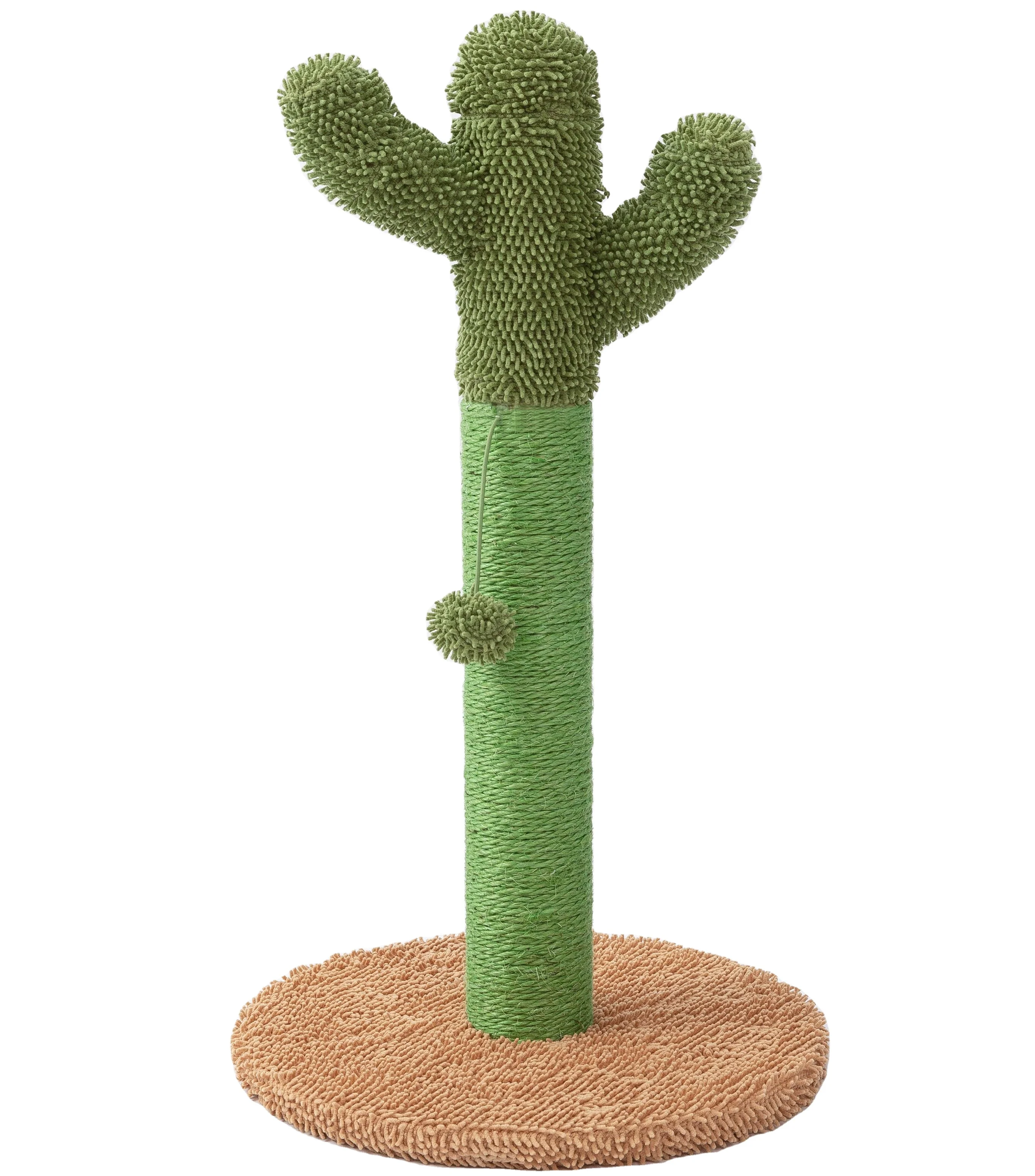 Cactus Cat Scratching Post, Claw Scratch with Sisal Rope, Vertical Durable Cat Scratch for Kitten and Cat
