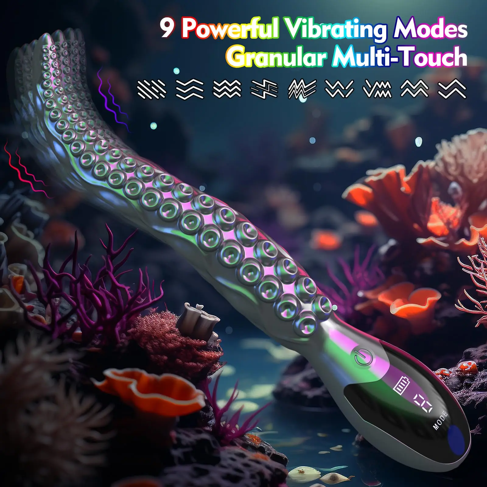 Vibrating G-Spot Realistic Dragon Monster Dildos Anal Clitoral Vaginal Stimulation Octopus Tentacle Dildo Vibrator for Women Men