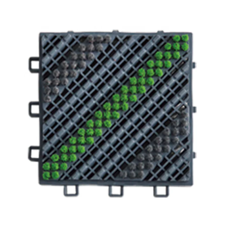 EVA tile outdoor three-brush desilting scraping mall entrance mat