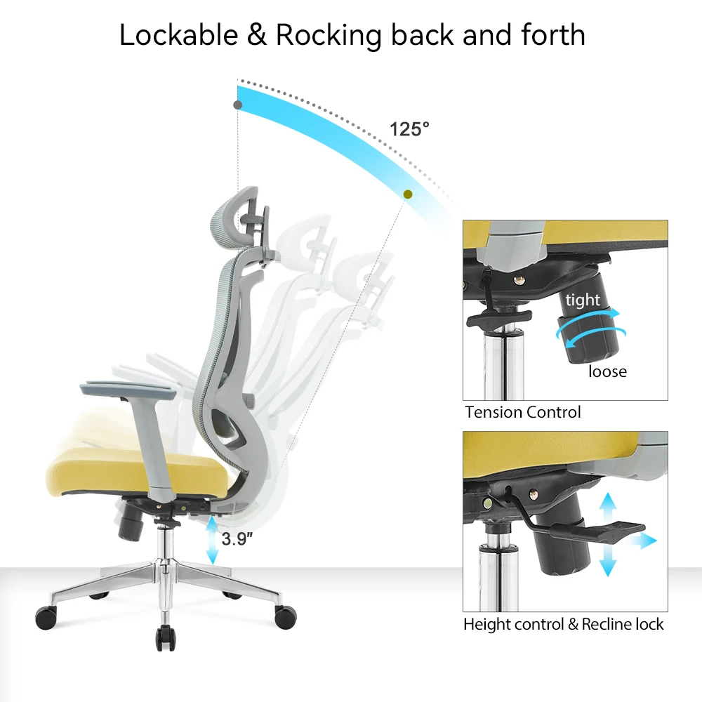 Guangdong Modern office furniture chair comfortable mesh ergonomic office chair sillas de oficina cadeira de escritorio