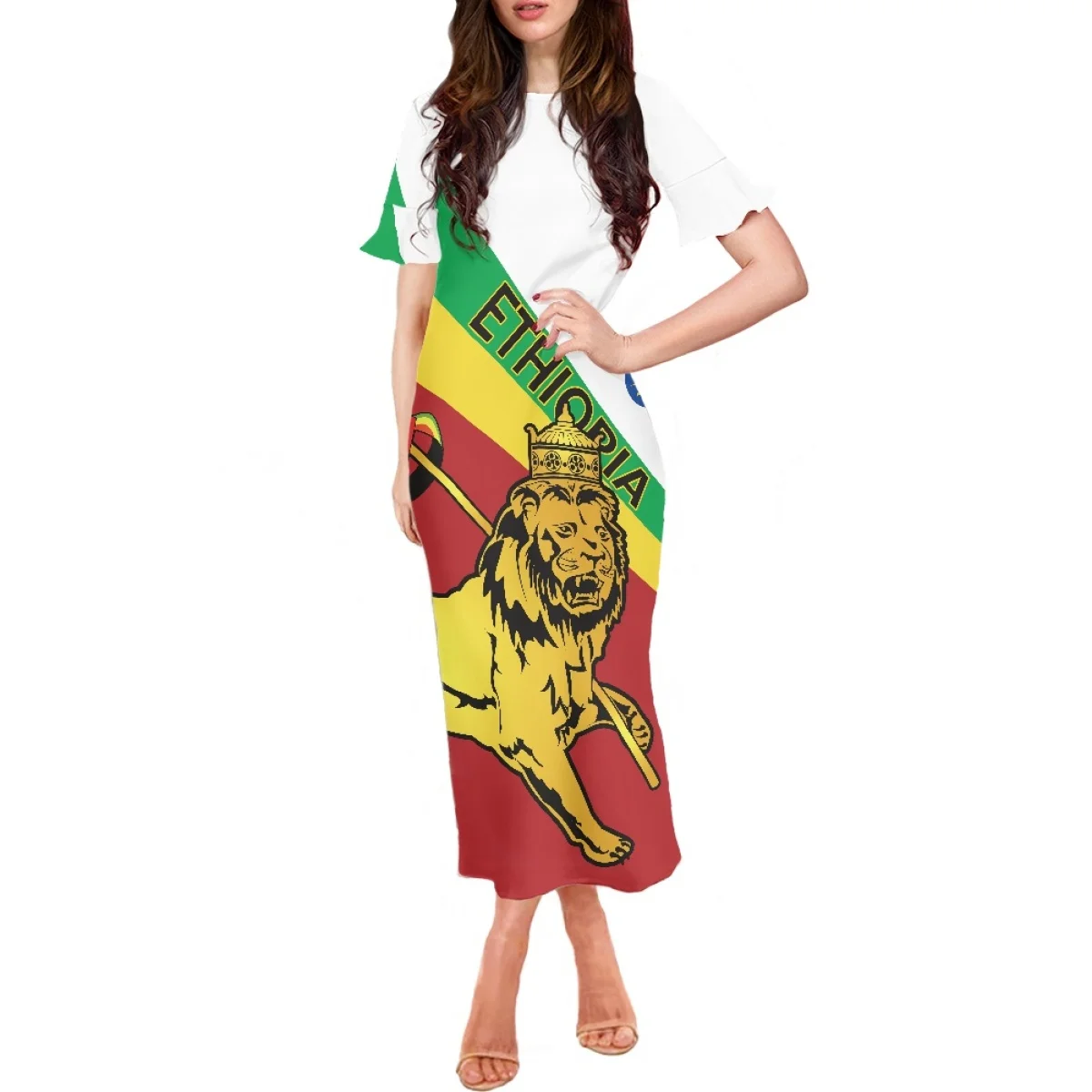Traditional Ethiopian Habesha Cross Ethiopia Dress For Ladies Custom White Long Elegant Dresses In Bulk Women Clothing Dress