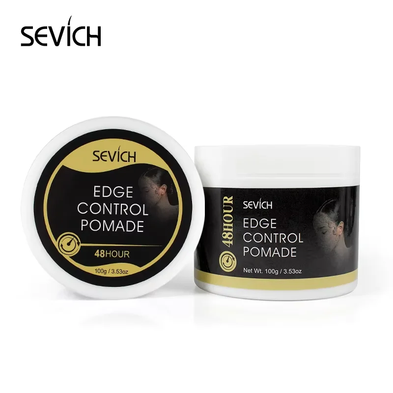 SEVICH Quality Hair Styling Wax Hot Selling Strong Natural Care Product Custom Edge Control And Brush Hold Logo