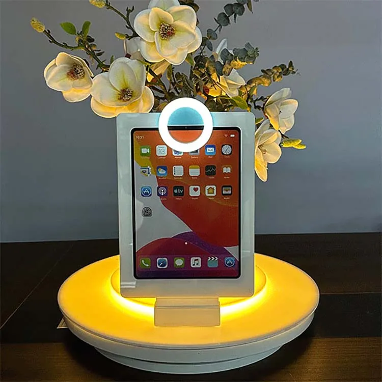 Оптовая Продажа под заказ настольный фотобудок Ipad с реквизитом Бесплатные аксессуары портативные светодиодные кольца Roamer фотобудка